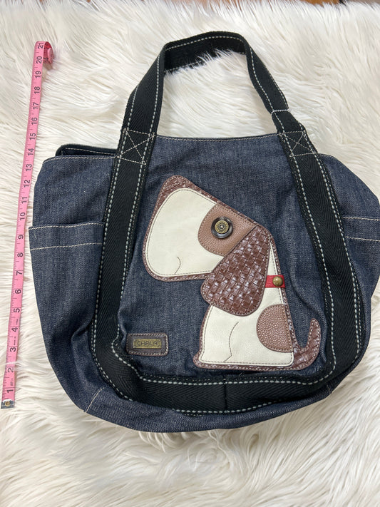 Tote By Chala In Blue Denim, Size:Large
