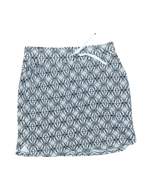 Skort By Croft And Barrow In Cream & Grey, Size:S