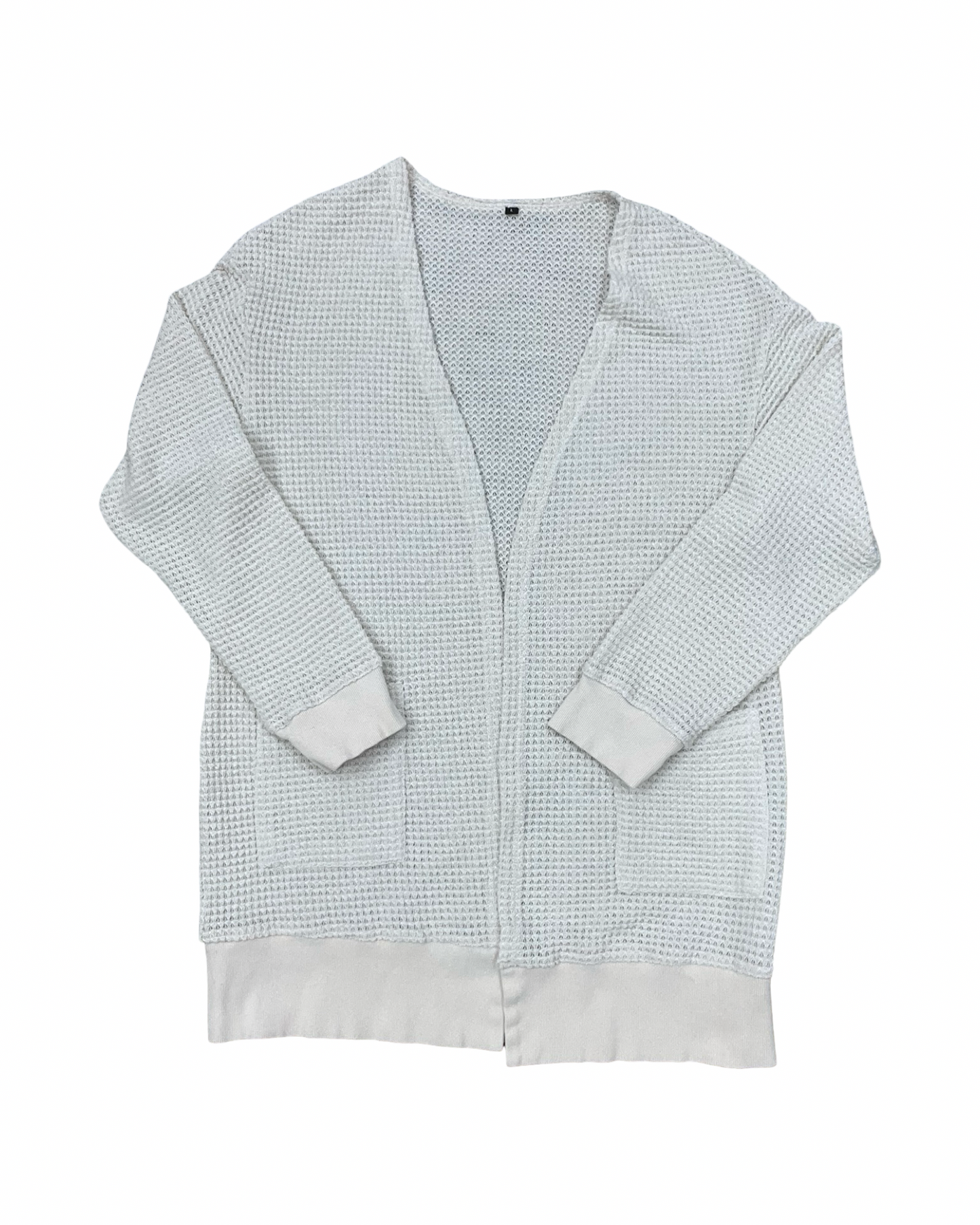 Sweater Cardigan By Clothes Mentor In Beige, Size:L
