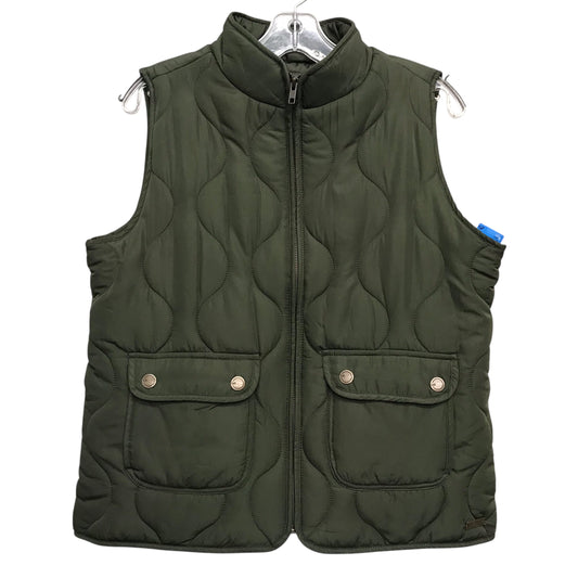 Vest Puffer & Quilted By Natural Reflections In Green, Size:M
