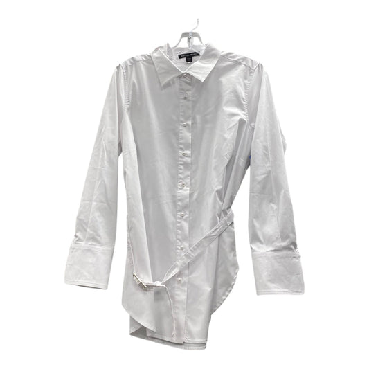 Blouse Ls By Boston Proper In White, Size:M
