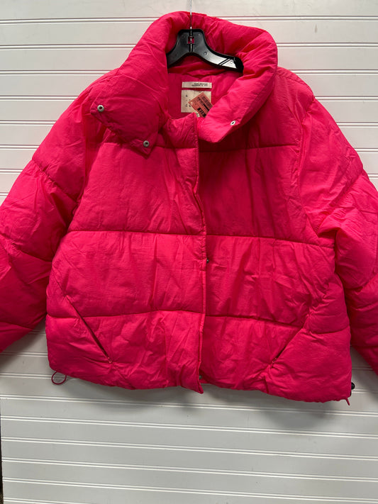 Coat Puffer & Quilted By A New Day In Pink, Size:1X