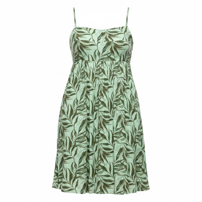 Alice Palm Print Mini Dress By Miami For Francesca’s In Green, Size: XS