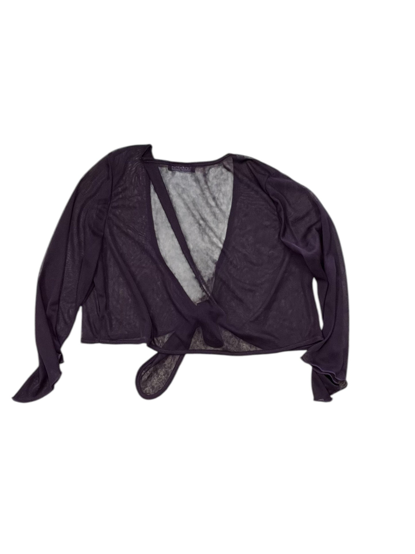 Cardigan By Clothes Mentor In Purple, Size:Osfm