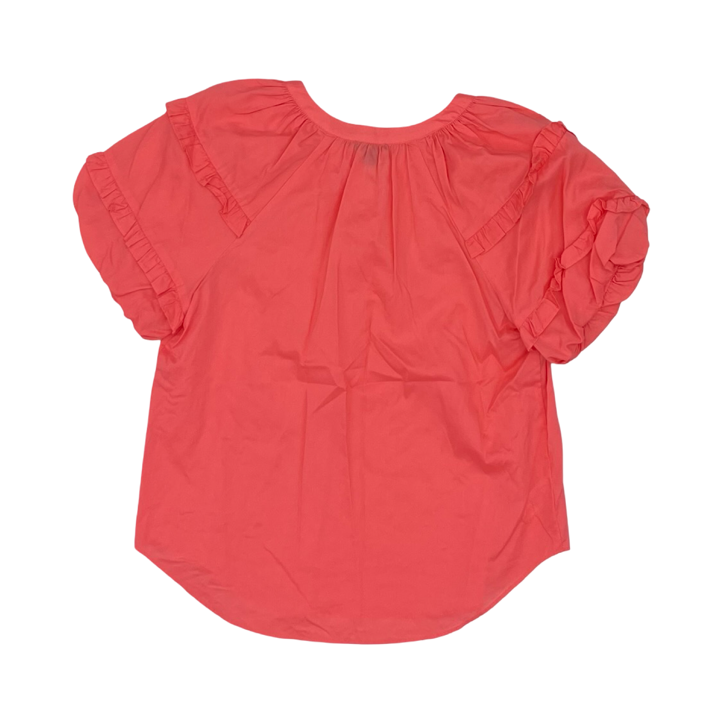 Blouse Ss By Ann Taylor In Coral, Size:S