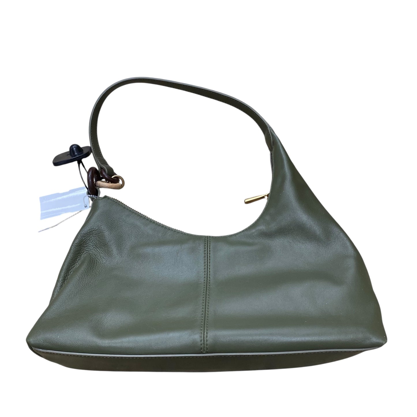 Handbag Leather By Sam Edelman In Green, Size:Small