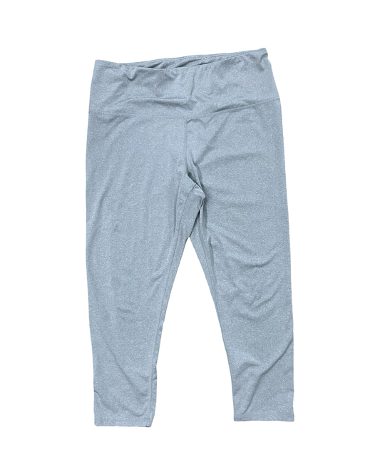 Athletic Leggings Capris By Reebok In Grey, Size:Xl