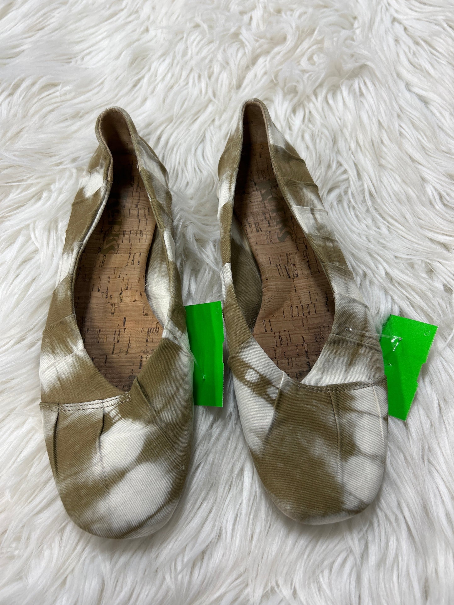 Shoes Flats By Korks In Green, Size:7