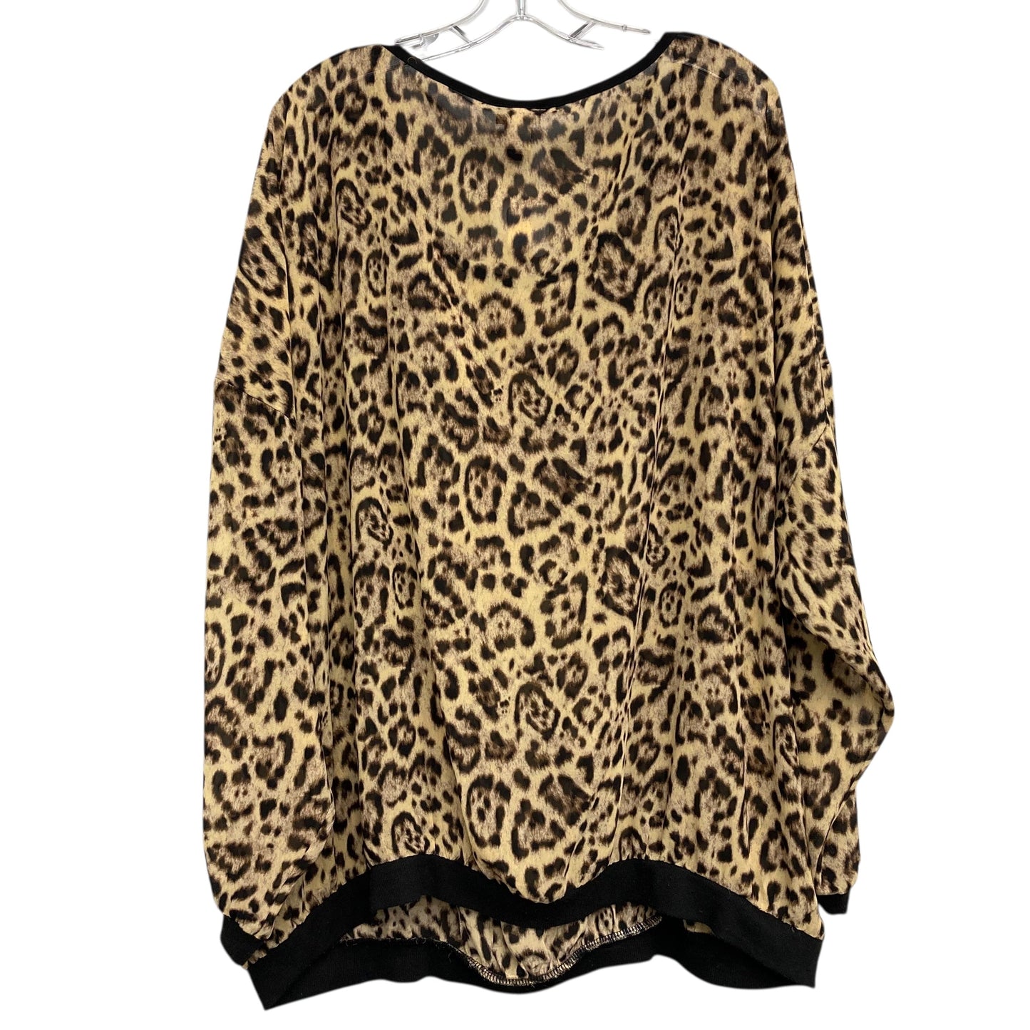 Top 3/4 Sleeve By Torrid In Animal Print, Size:4X
