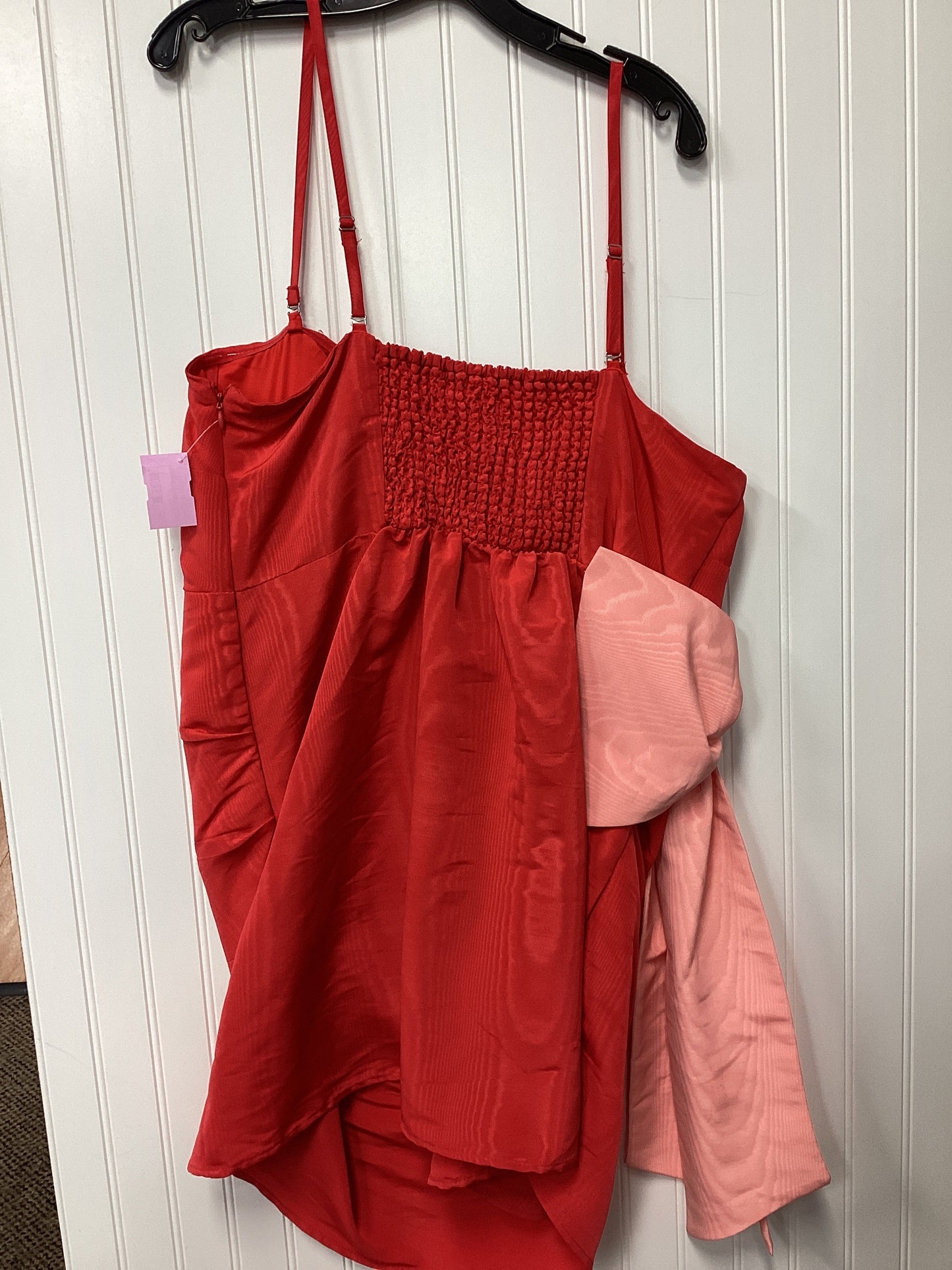 Dress Casual Short By Future Collective In Red, Size:Xxl