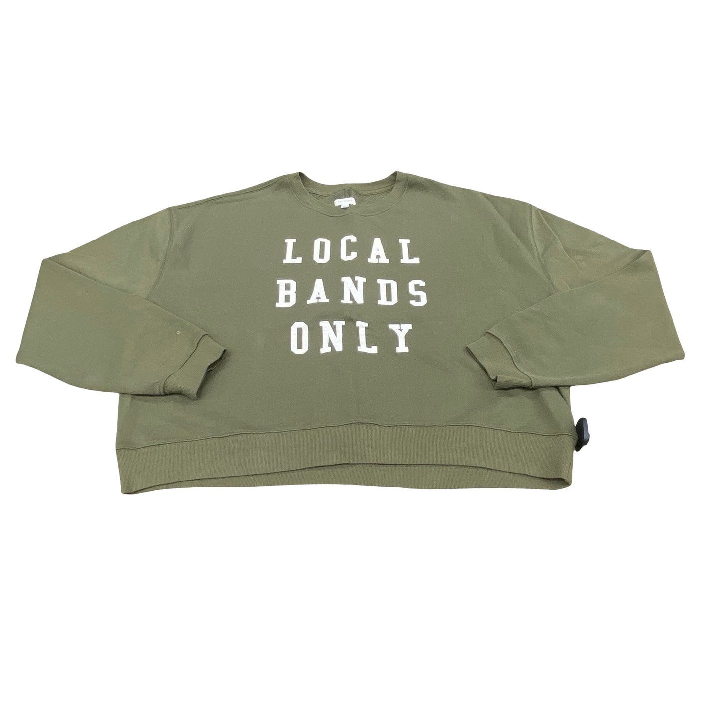 Sweatshirt Crewneck By Pilcro In Green, Size:L