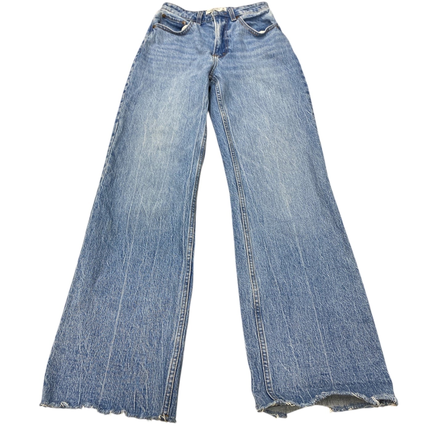 Jeans Boyfriend By Abercrombie And Fitch In Blue Denim, Size:0