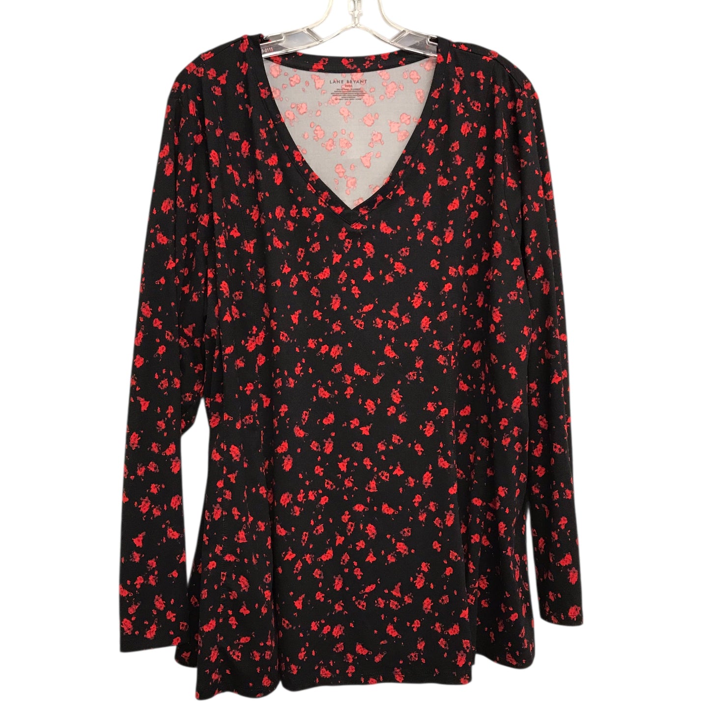 Top Ls By Lane Bryant In Black & Red, Size:3X