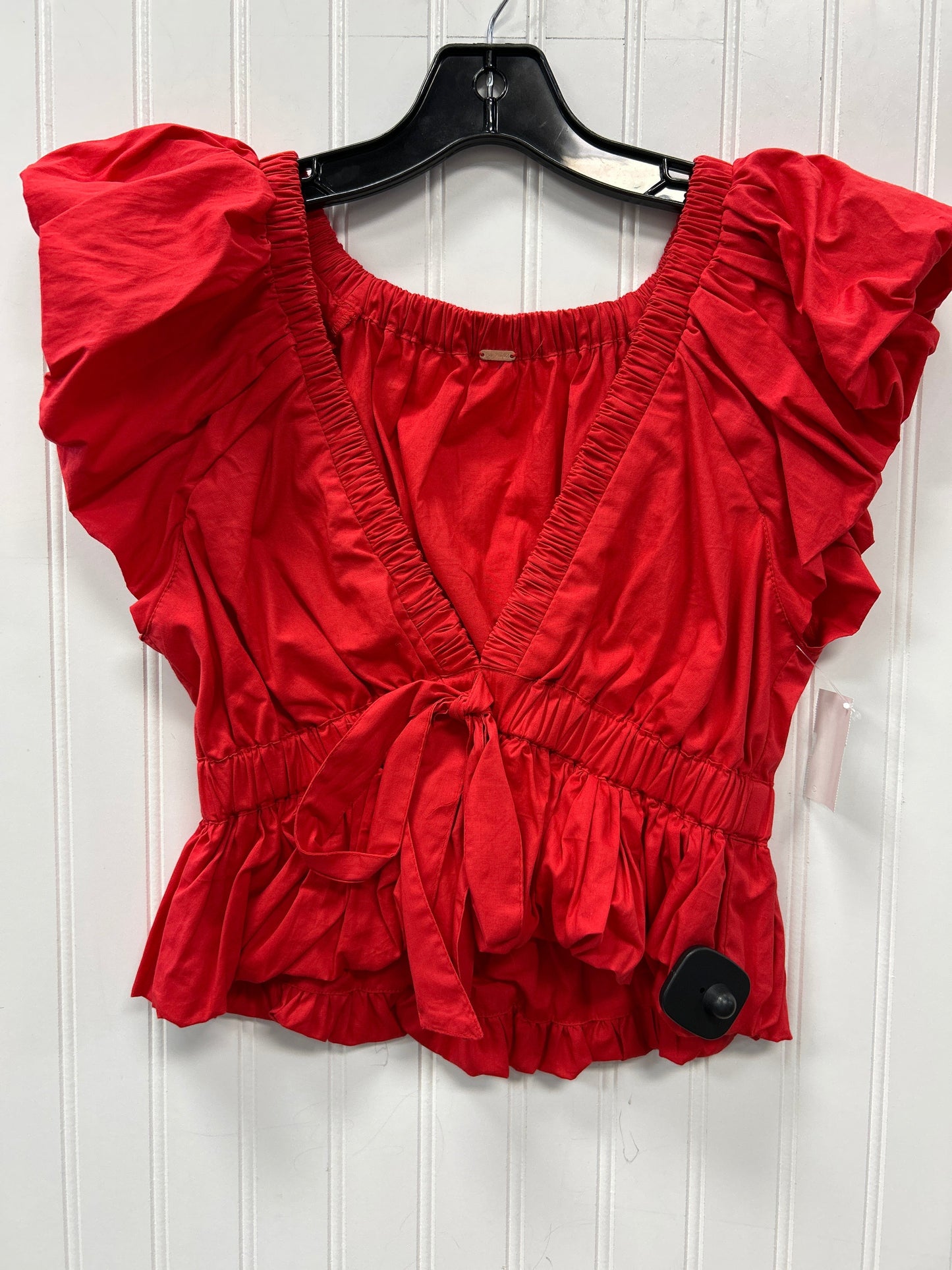 Blouse Ss By Free People In Red, Size:S