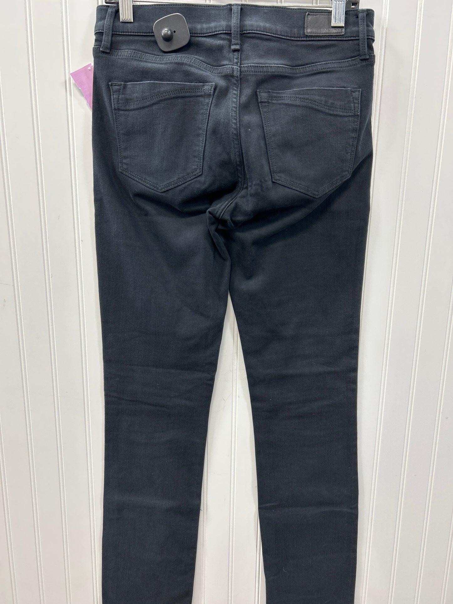 Jeans Skinny By Express In Black Denim, Size:4