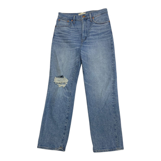 Jeans Straight By Madewell In Blue Denim, Size:8