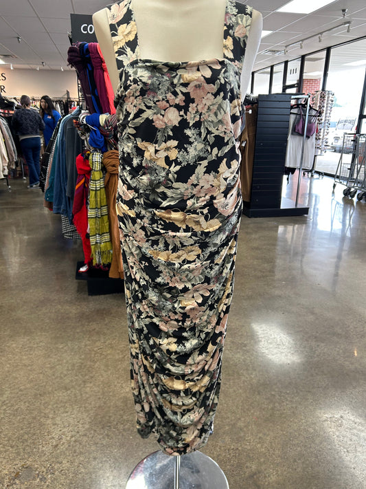 Dress Casual Maxi By Maurices In Floral Print, Size:M