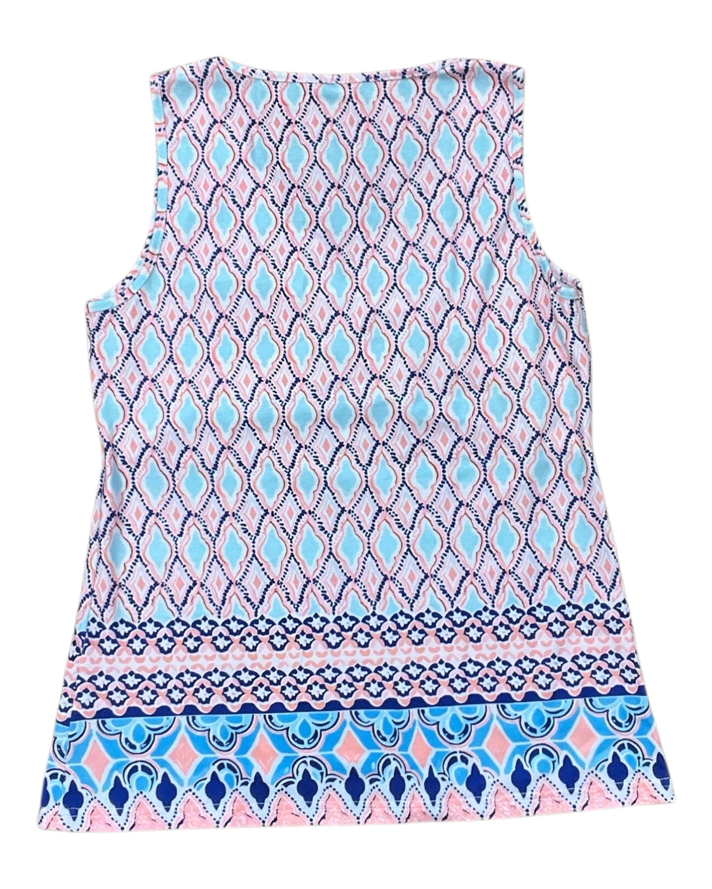 Top Sleeveless By Clothes Mentor In Blue & Pink, Size:S
