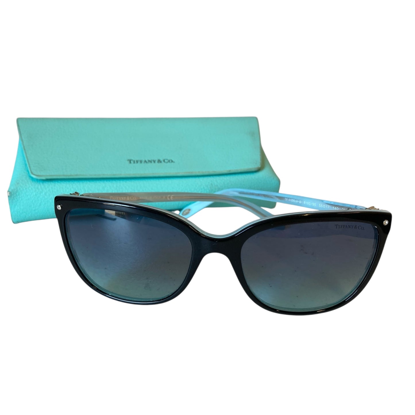 Sunglasses Luxury Designer By Tiffany And Company In Black & Blue
