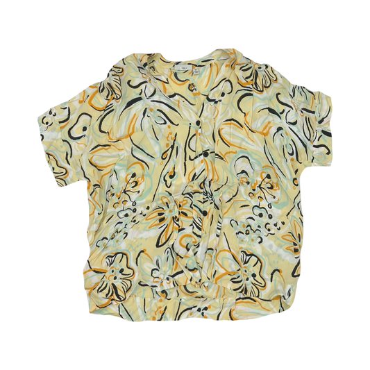 Blouse Ss By Clothes Mentor In Yellow, Size:Xl