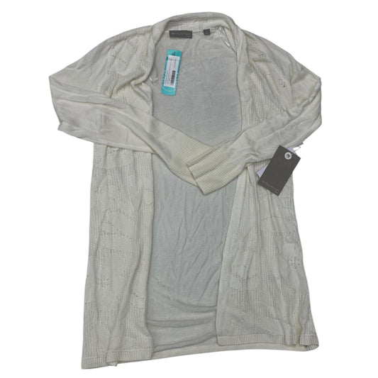 Sweater Cardigan By Evolution In White, Size:S