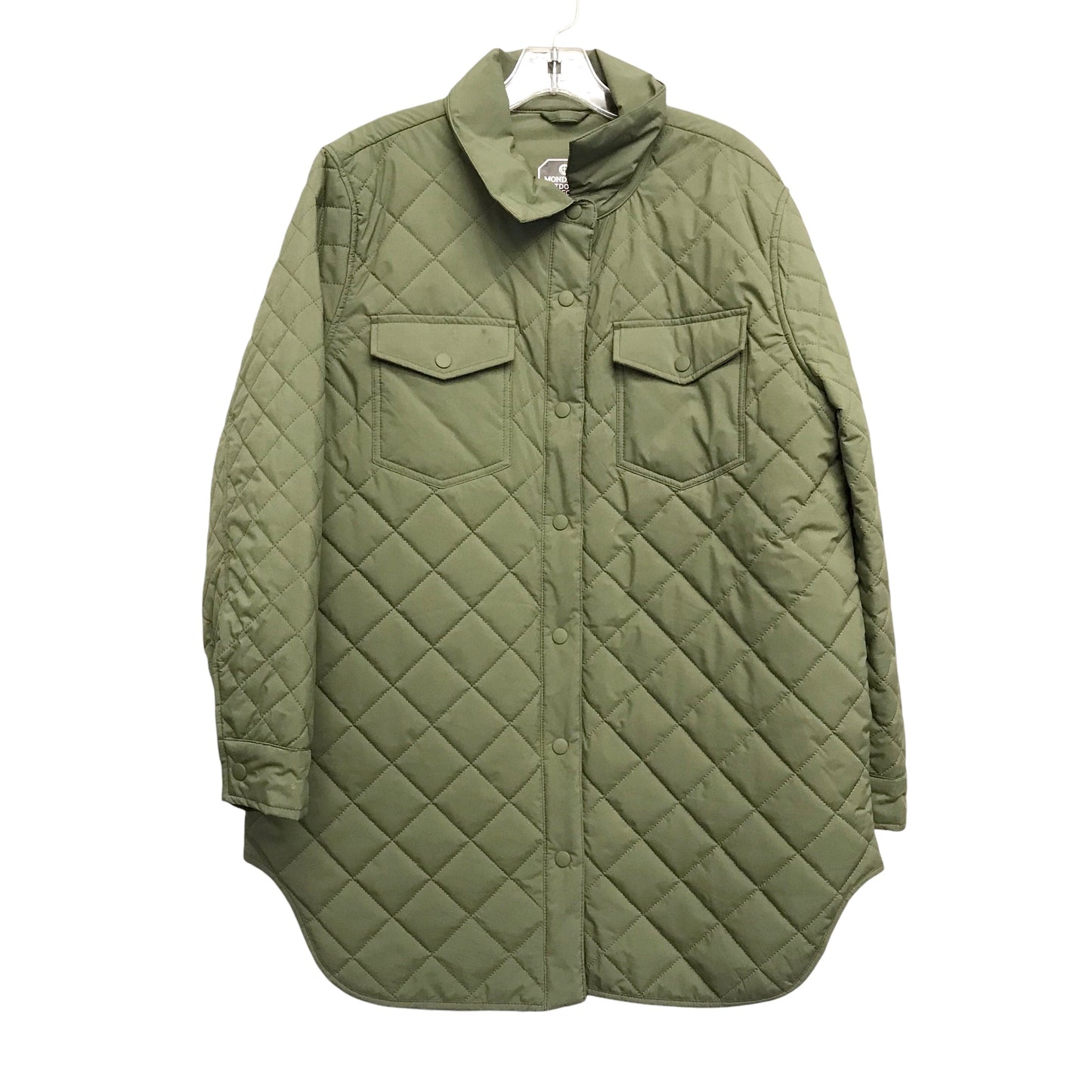 Coat Puffer & Quilted By Mondetta In Green, Size:L