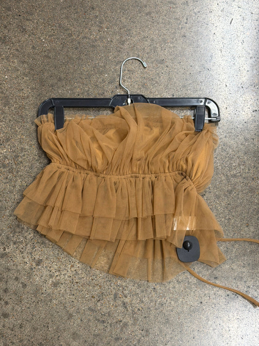 Top Sleeveless By Blue Blush In Tan, Size:S