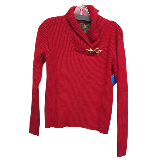 Sweater By Lauren By Ralph Lauren In Red, Size:Lp