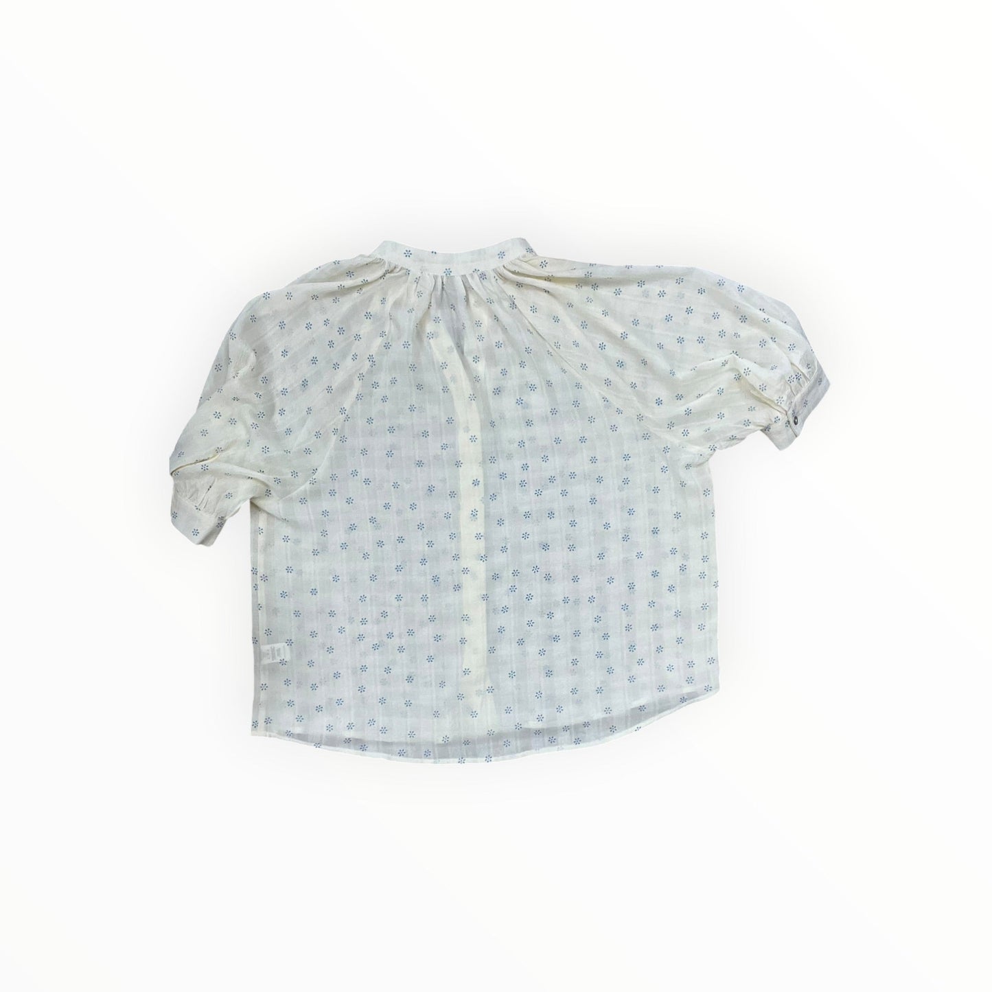Top 3/4 Sleeve By Bishop + Young In Blue & Cream, Size:Xs