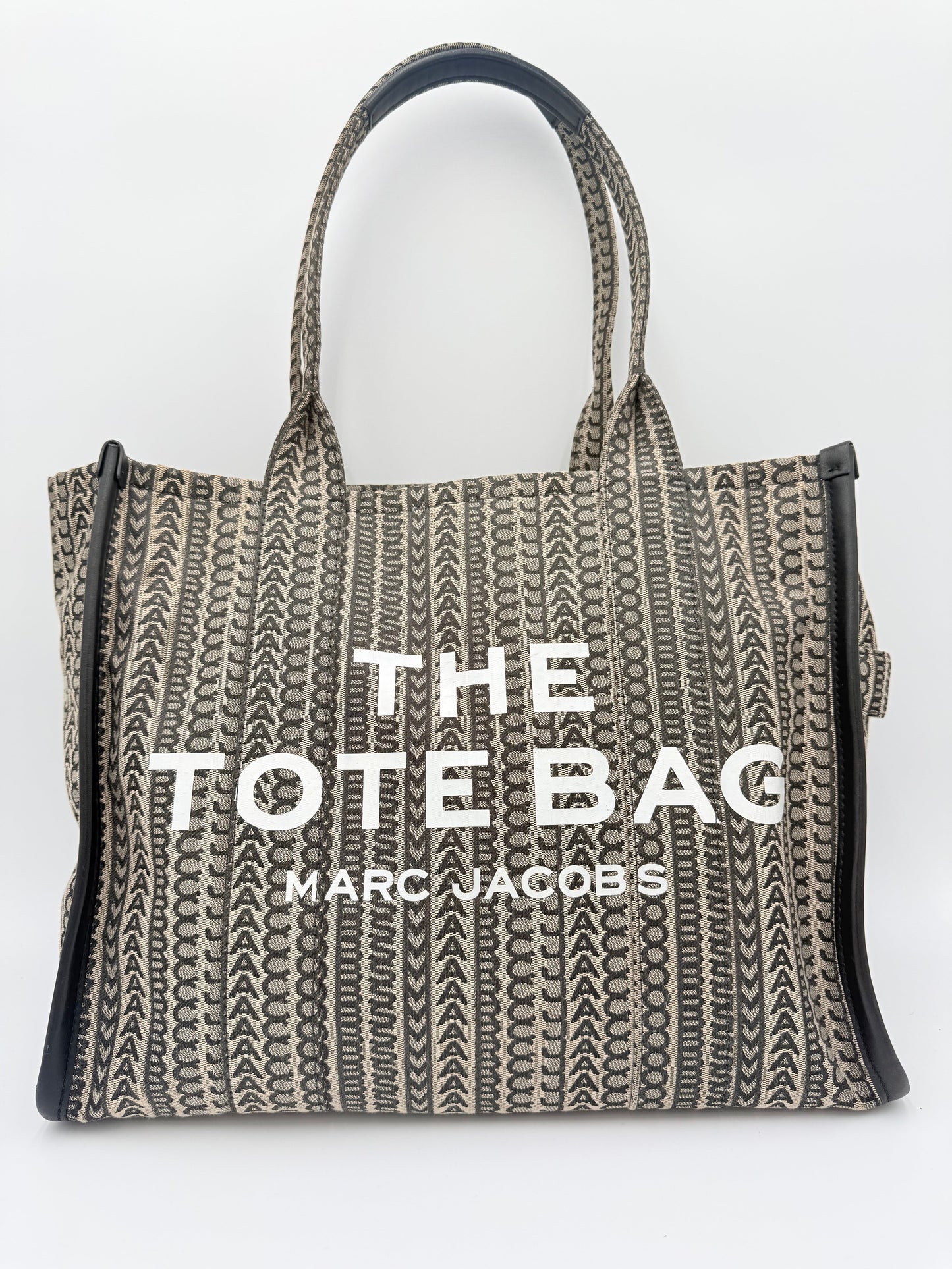 Tote Luxury Designer By Marc Jacobs In Black & Tan, Size:Large