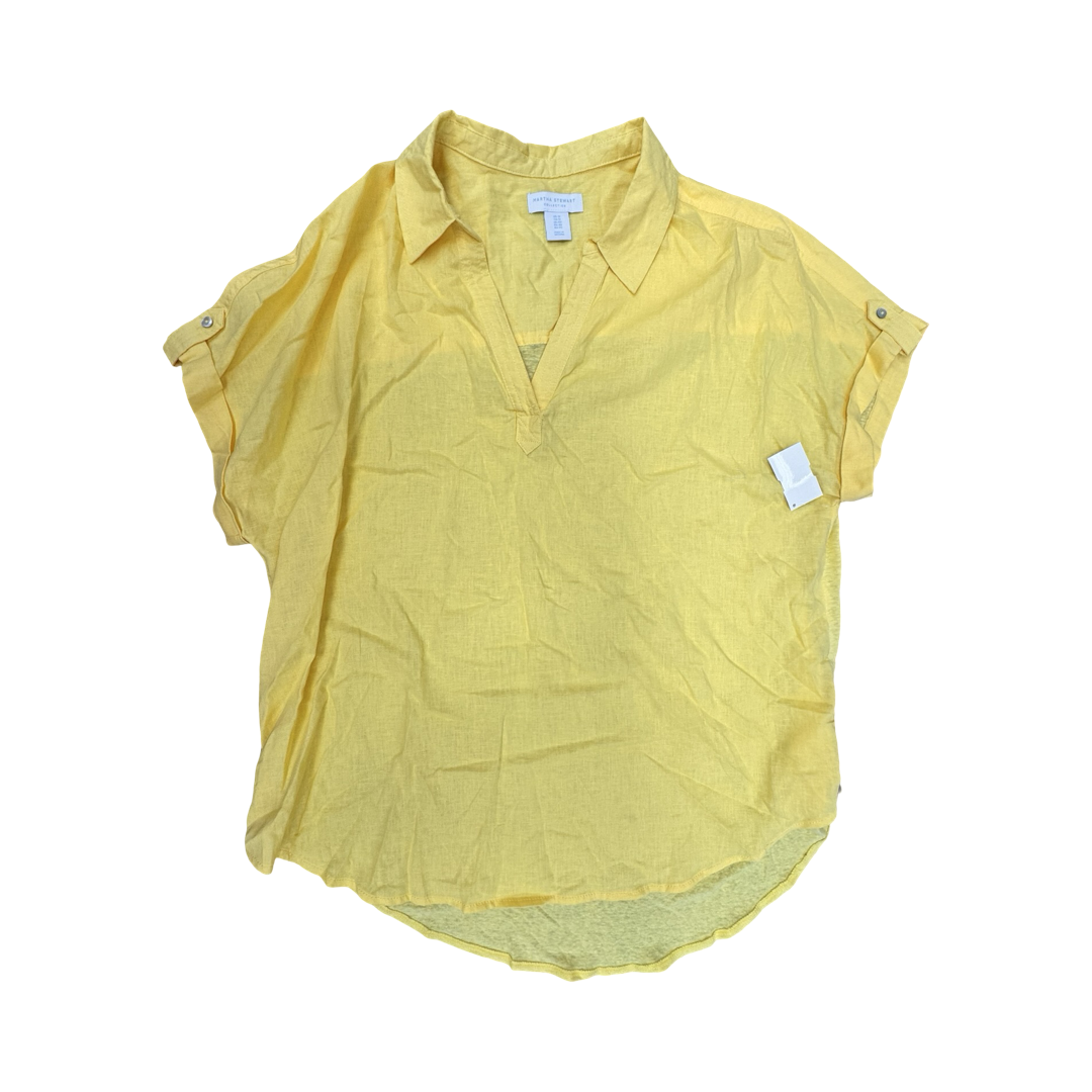 Top Ss By MARTHA STEWART In Yellow, Size:1X