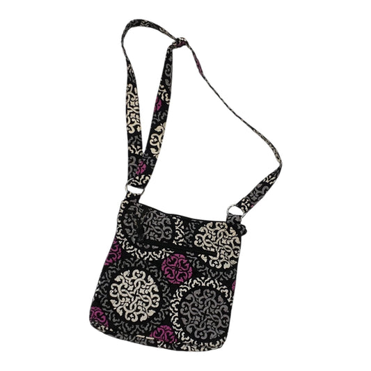 Crossbody By Vera Bradley In Black & Purple, Size:Medium