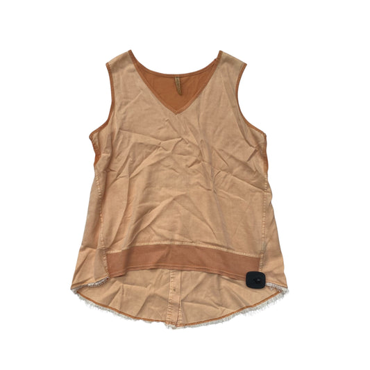 Top Sleeveless By Xcvi In Orange, Size:S