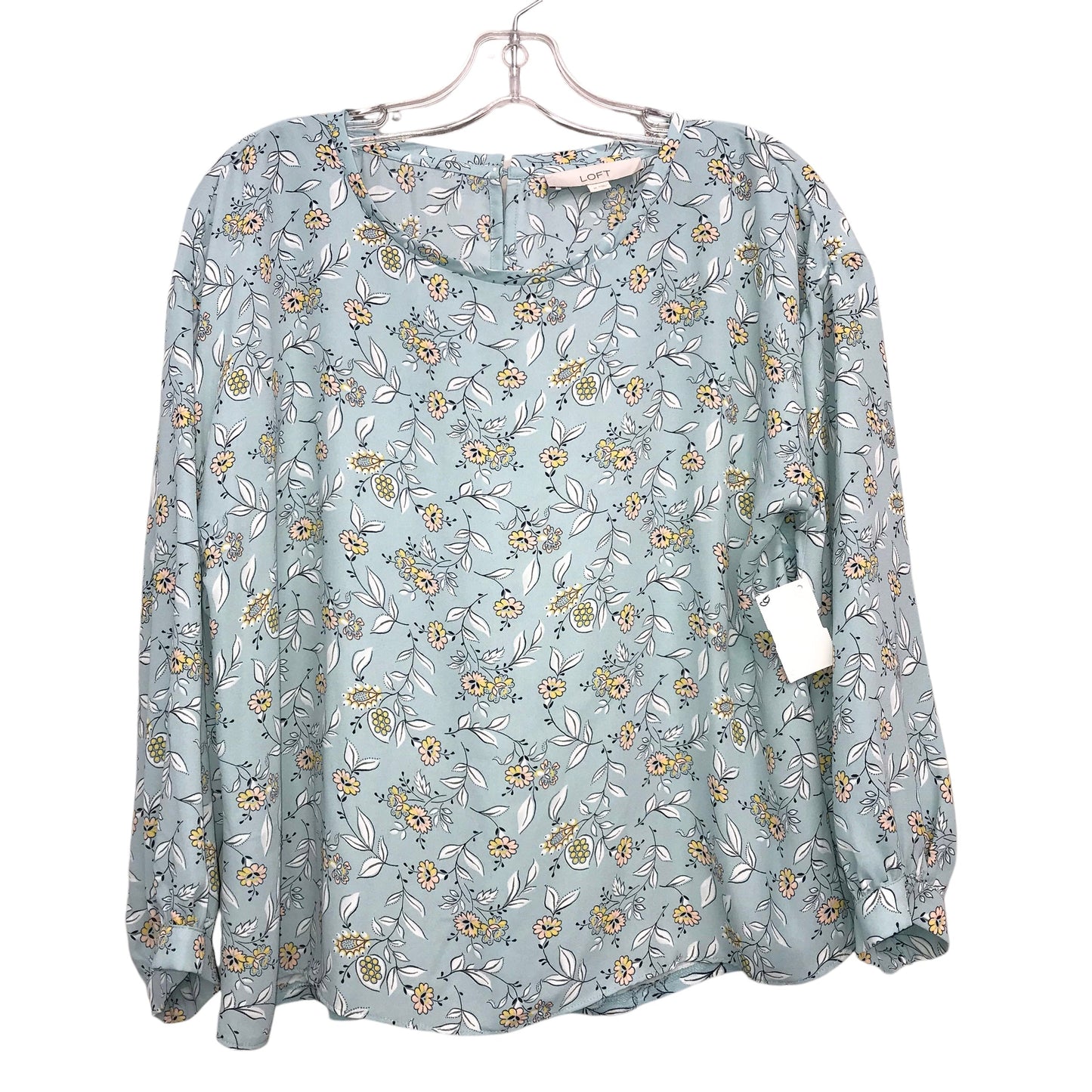 FLORAL PRINT TOP LS by LOFT Size:M