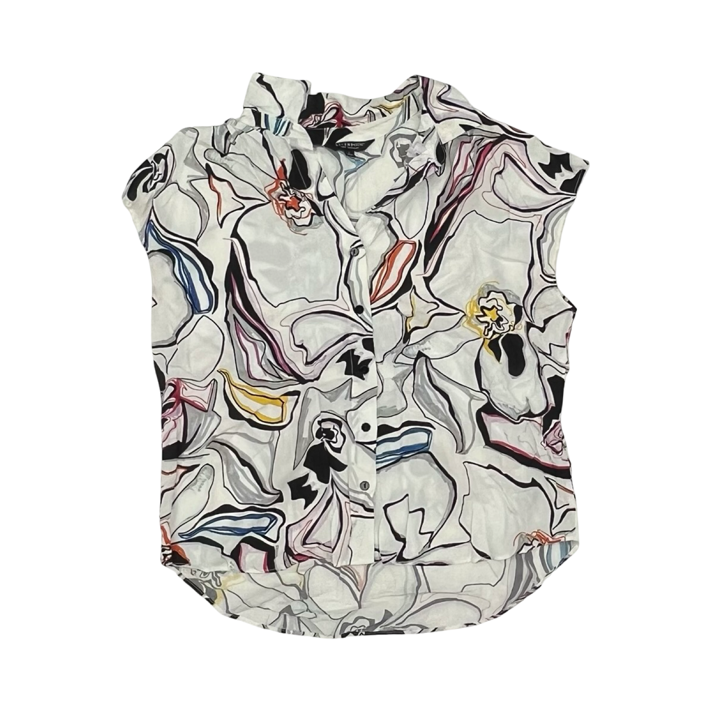 Blouse Ss By Liverpool In Floral Print, Size:L