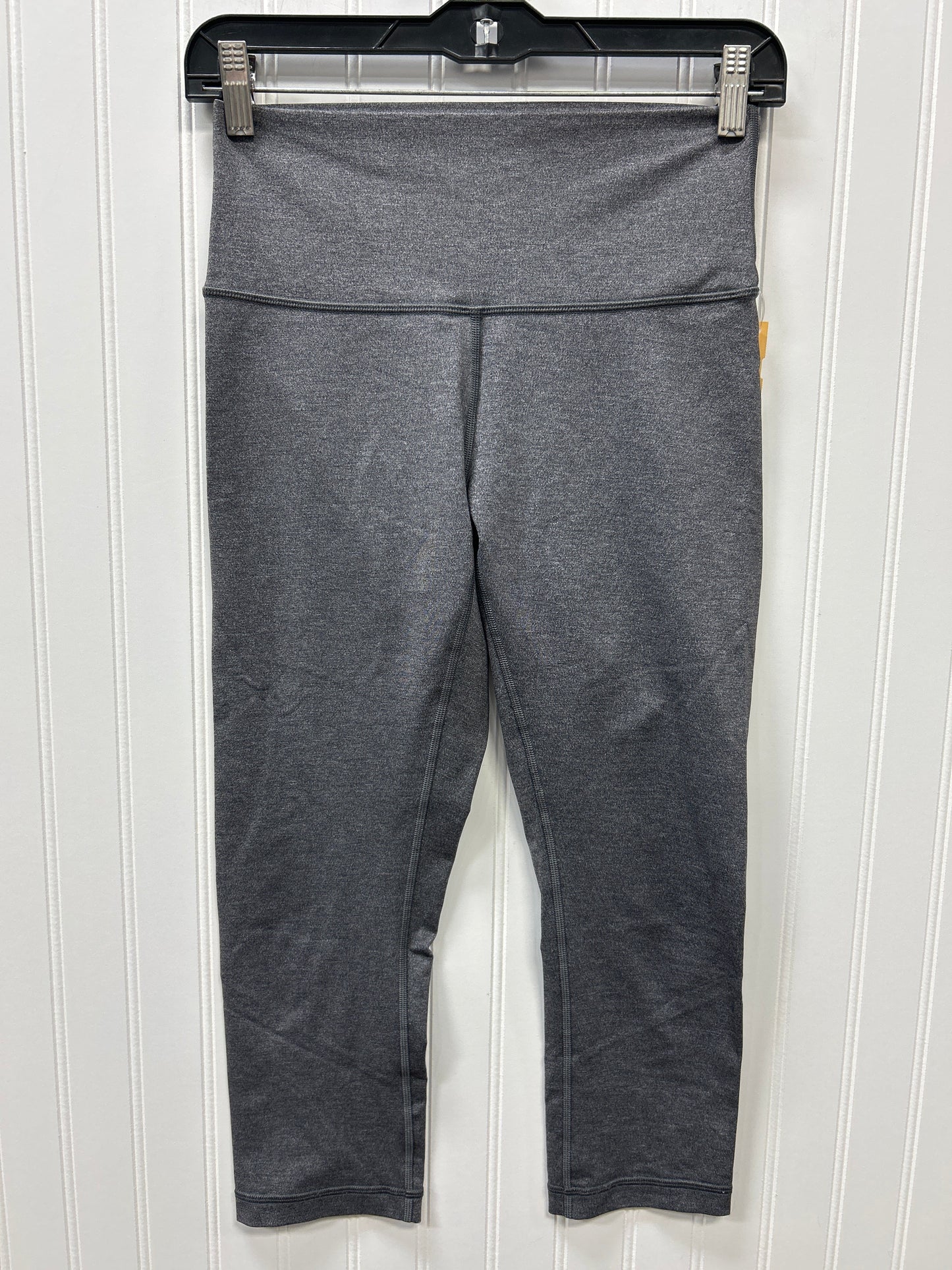 Athletic Leggings Capris By Lululemon In Grey, Size:8