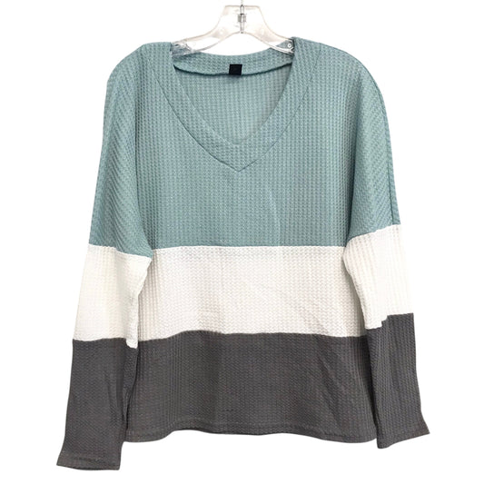Top Ls By Shein In Green & Grey, Size:L