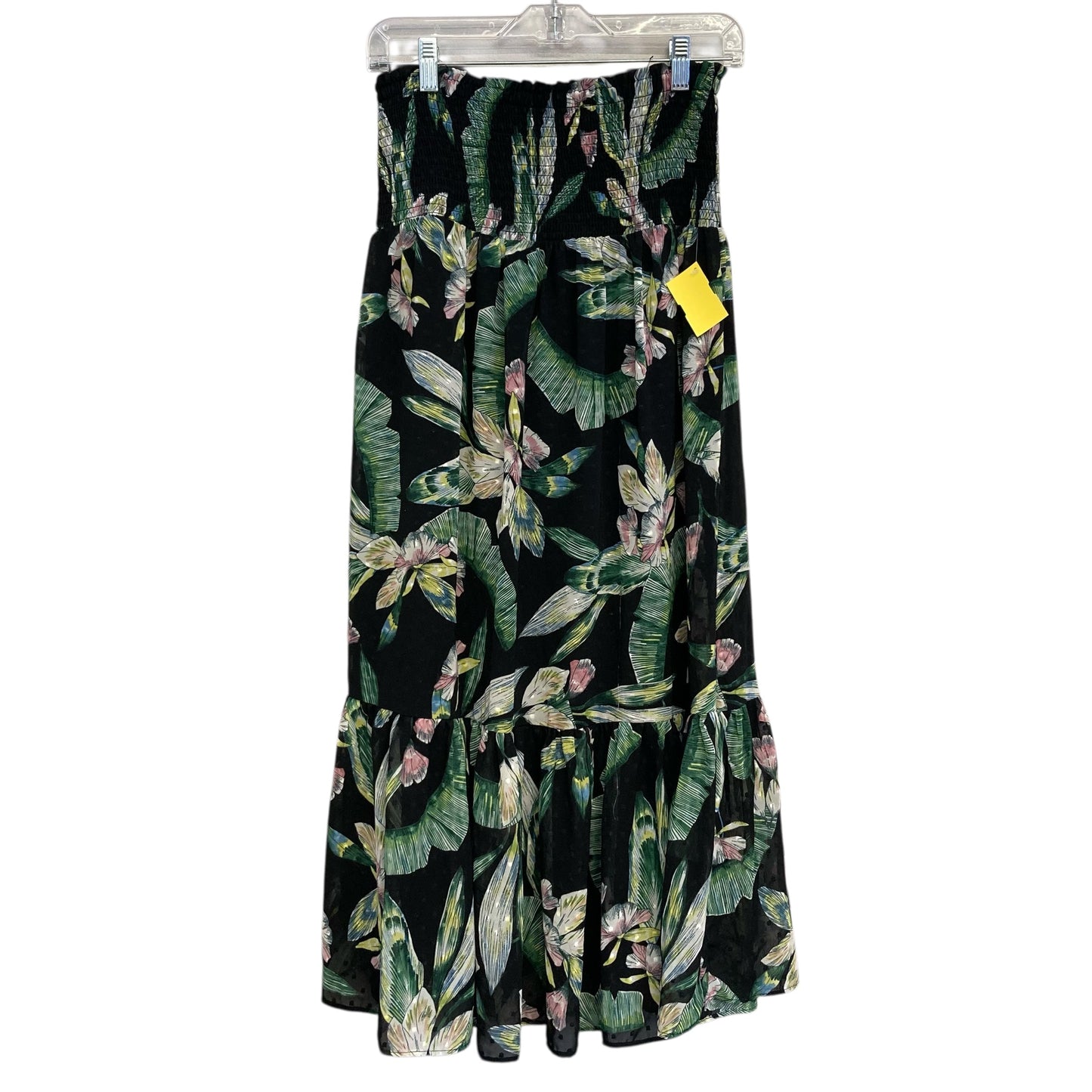 Skirt Maxi By Stella And Dot In Black & Green, Size:4