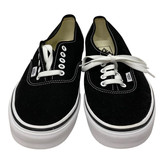 Shoes Sneakers By Vans In Black & White, Size:10.5