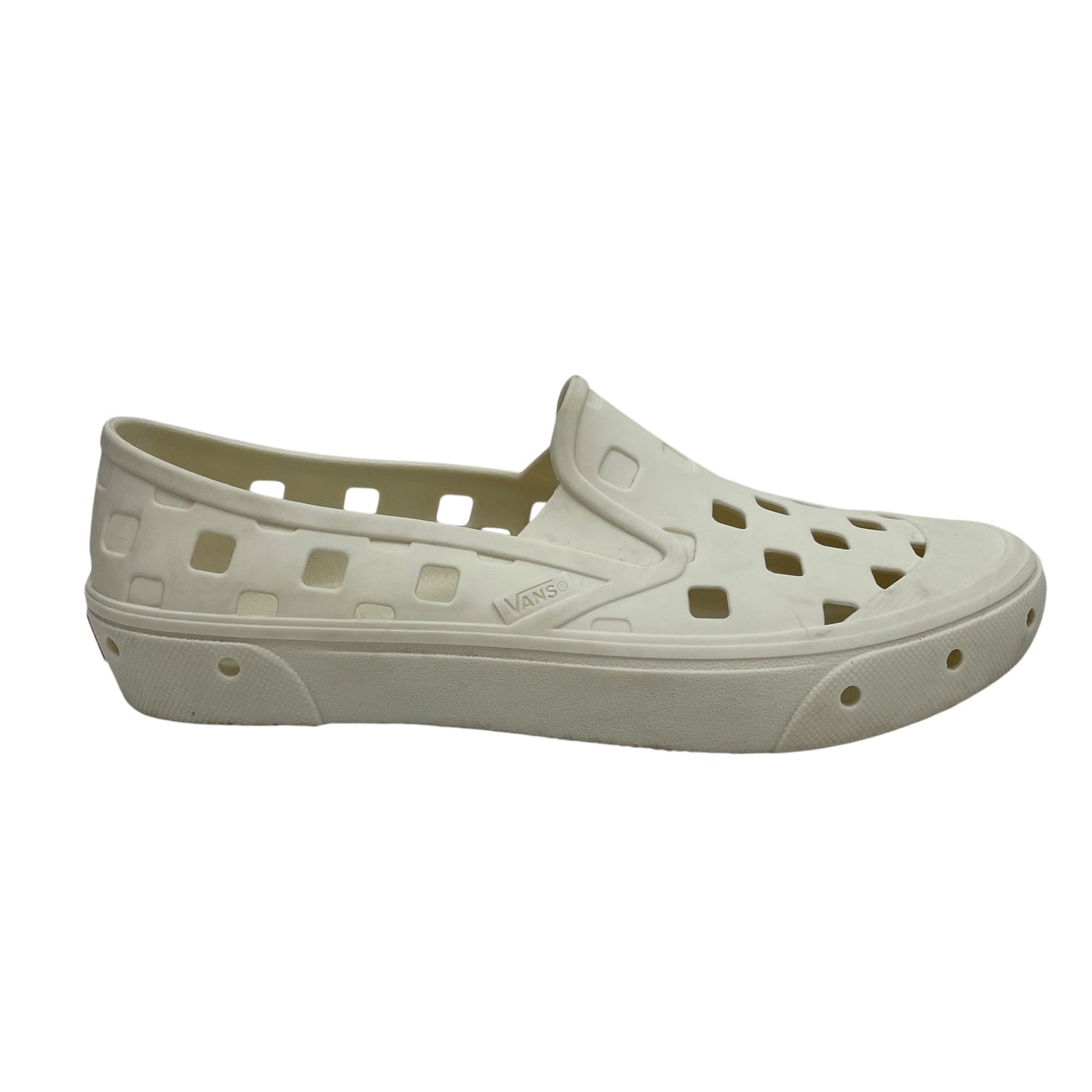 Shoes Flats By Vans In Cream, Size:7