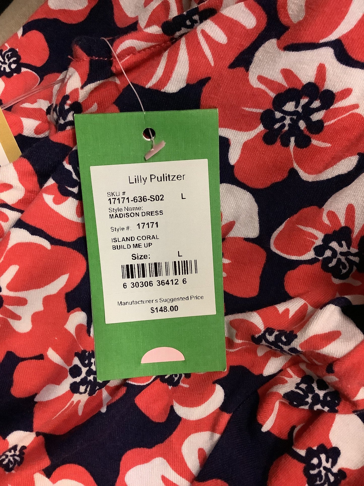 Dress Designer By Lilly Pulitzer In Red, Size: L