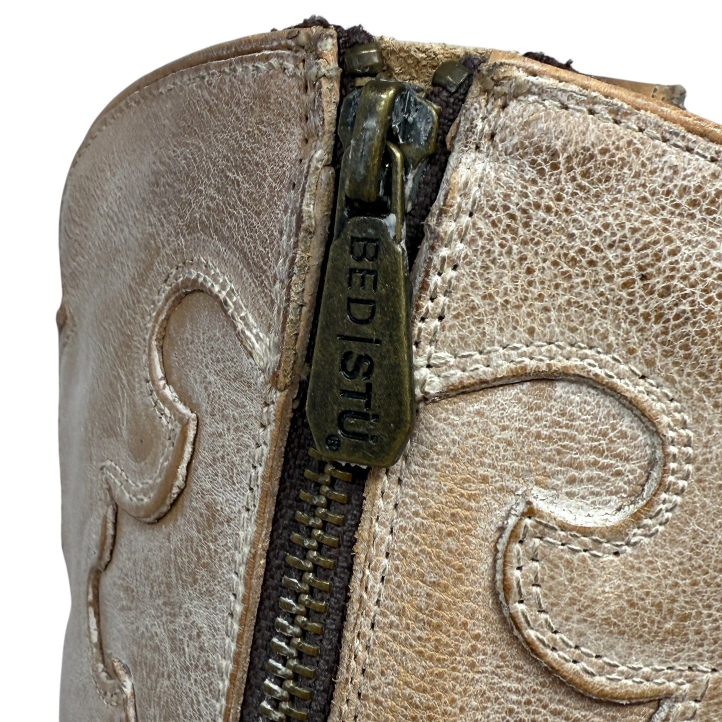 Queen Cowgirl Leather Boots By Bed Stu In Oats White, Size: 8