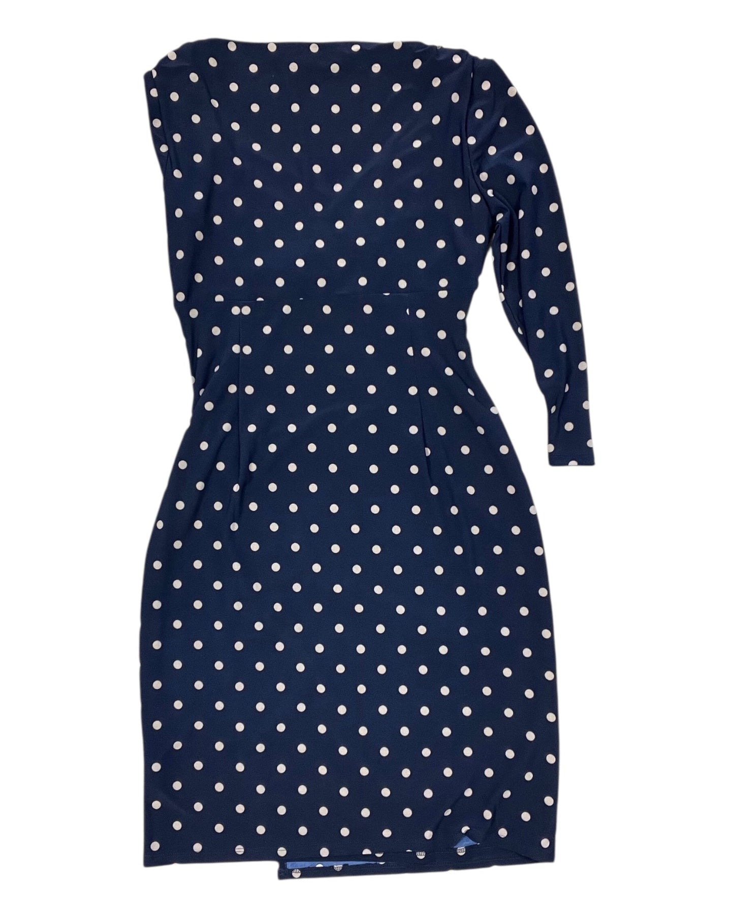 Dress Work By Lauren By Ralph Lauren In Navy, Size:S