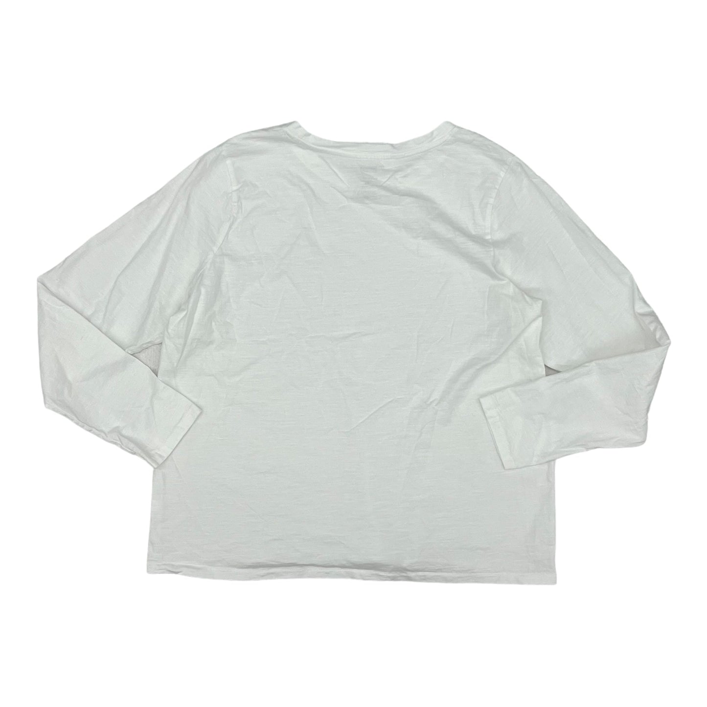 WHITE SONOMA TOP LS BASIC, Size XL