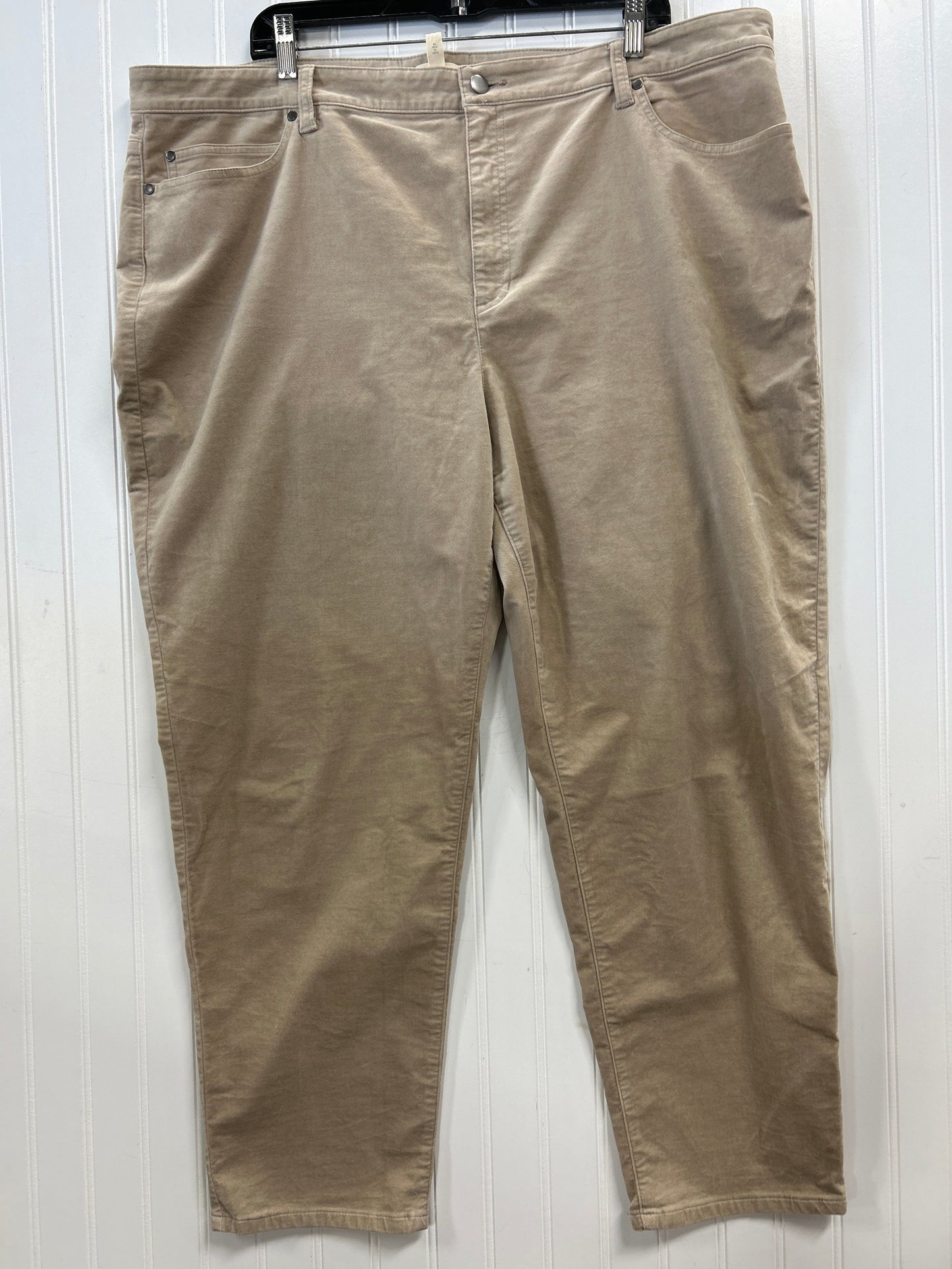 Pants Corduroy By Eileen Fisher In Tan, Size:2X
