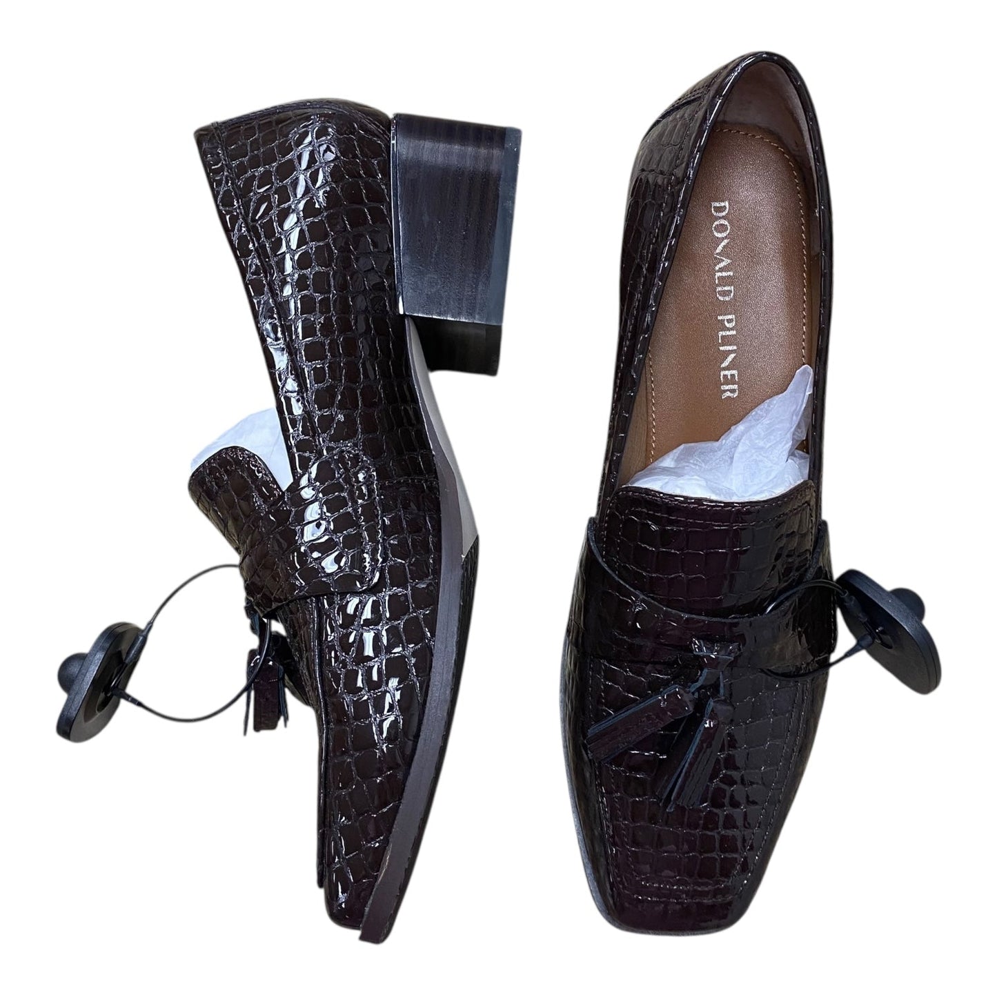 Shoes Heels Block By Donald Pliner In Brown, Size:9