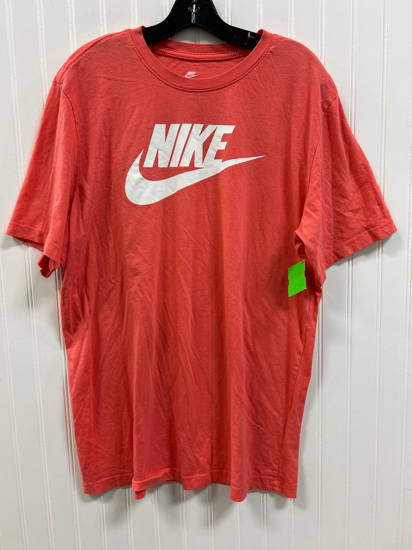 Athletic Top Ss By Nike In Pink, Size:Xl