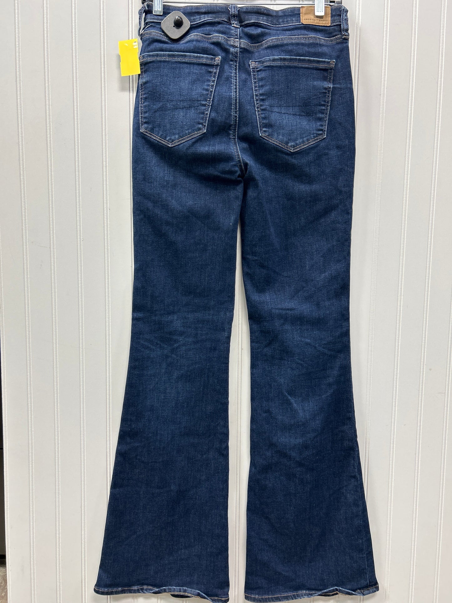 Jeans Flared By American Eagle In Blue Denim, Size:4L