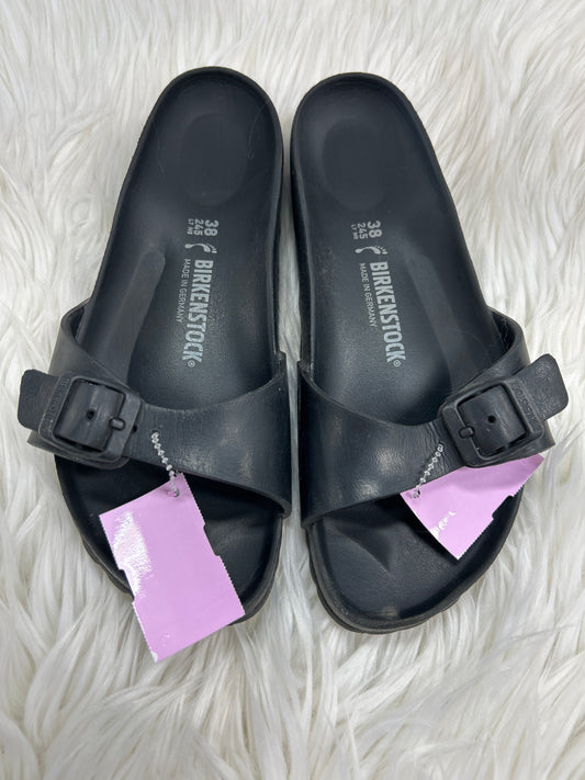 Sandals Flats By Birkenstock In Black, Size:7