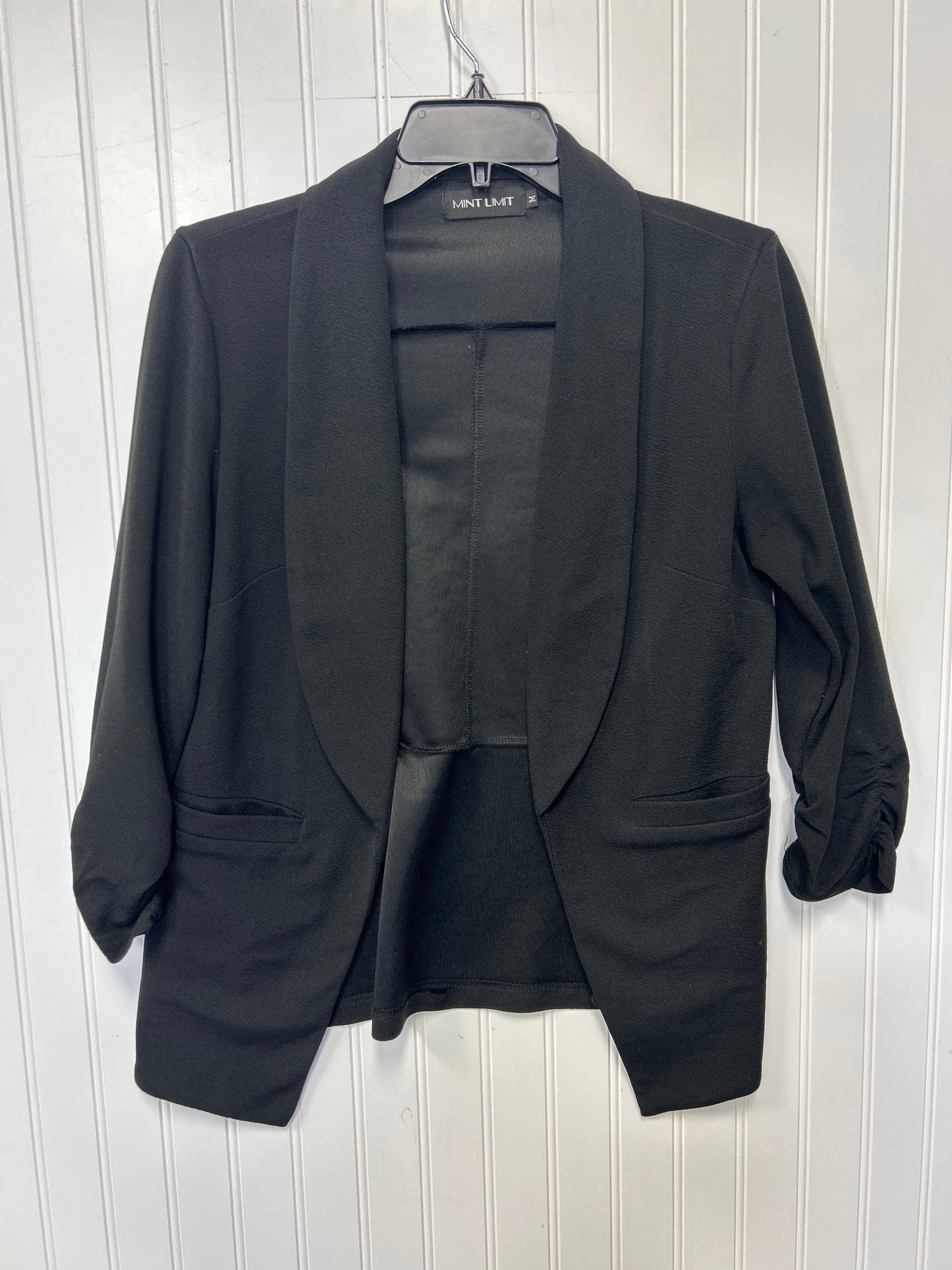 Blazer By Clothes Mentor In Black, Size:M